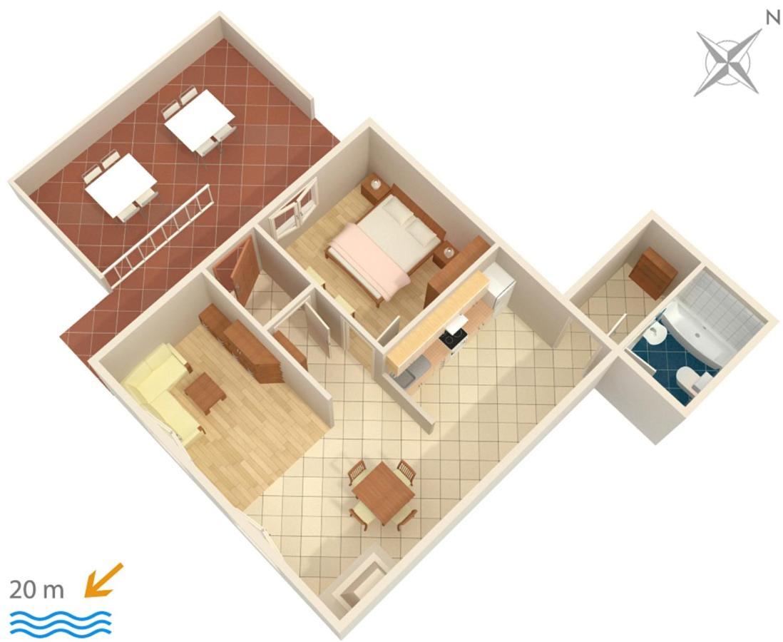 Apartments By The Sea Brist, Makarska - 505 Podaca Exterior foto